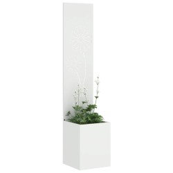 Écran de confidentialité de jardin Fretwork Blanc 32 x 150 cm 537198537198
