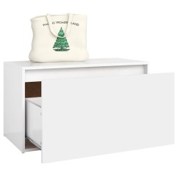 Banc d'entrée 80x40x45 cm Blanc Bois d’ingénierie 537199537199