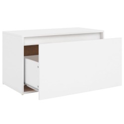 Banc d'entrée 80x40x45 cm Blanc Bois d’ingénierie 537199537199