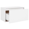 Banc d'entrée 80x40x45 cm Blanc Bois d’ingénierie 537199537199