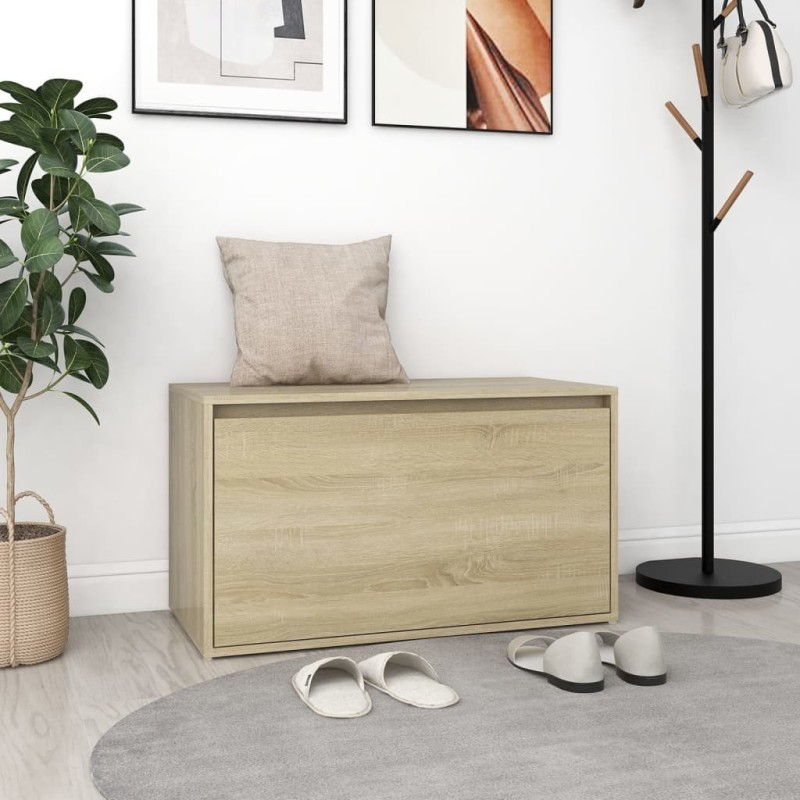 Banc d'entrée 80x40x45 cm Chêne sonoma Bois d'ingénierie 537200537200