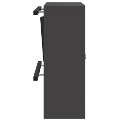 boîte aux lettres avec stockage Noir 30 x 20 x 55 cm Acier 537205537205