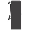 boîte aux lettres avec stockage Noir 30 x 20 x 55 cm Acier 537205537205