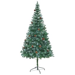 Arbre de Noël artificiel avec pommes de pin 210 cm 537209537209
