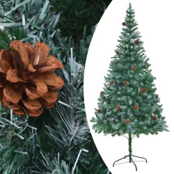 Arbre de Noël artificiel avec pommes de pin 210 cm 537209537209