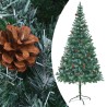 Arbre de Noël artificiel avec pommes de pin 210 cm 537209537209