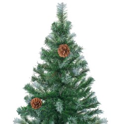 Arbre de Noël artificiel avec pommes de pin 210 cm 537209537209
