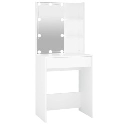 Coiffeuse avec LED blanc 60x40x140 cm 537213537213