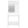 Coiffeuse avec LED blanc 60x40x140 cm 537213537213