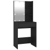 Coiffeuse avec LED Noir 60x40x140 cm 537214537214