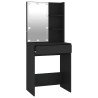 Coiffeuse avec LED Noir 60x40x140 cm 537214537214