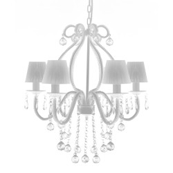 Chandelier avec 2300 cristaux Blanc 537215537215