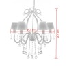Chandelier avec 2300 cristaux Blanc 537215537215