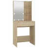Coiffeuse avec LED Chêne sonoma 60x40x140 cm 537216537216