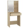 Coiffeuse avec LED Chêne sonoma 60x40x140 cm 537216537216