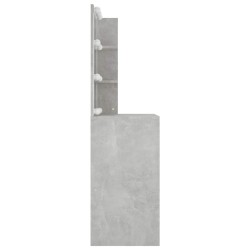 Coiffeuse avec LED Gris béton 60x40x140 cm 537217537217