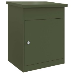 Boîte de dépôt de colis Vert olive 47,5 x 38 x 59 cm Acier 537218537218