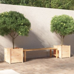 Jardinières d'extérieur 2 pcs 50x50x50 cm bois de pin massif 537221537221