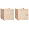 Jardinières d'extérieur 2 pcs 50x50x50 cm bois de pin massif 537221537221