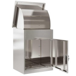 Boîte de dépôt de colis avec stockage Argenté 47,5 x 38 x 59 cm 537225537225