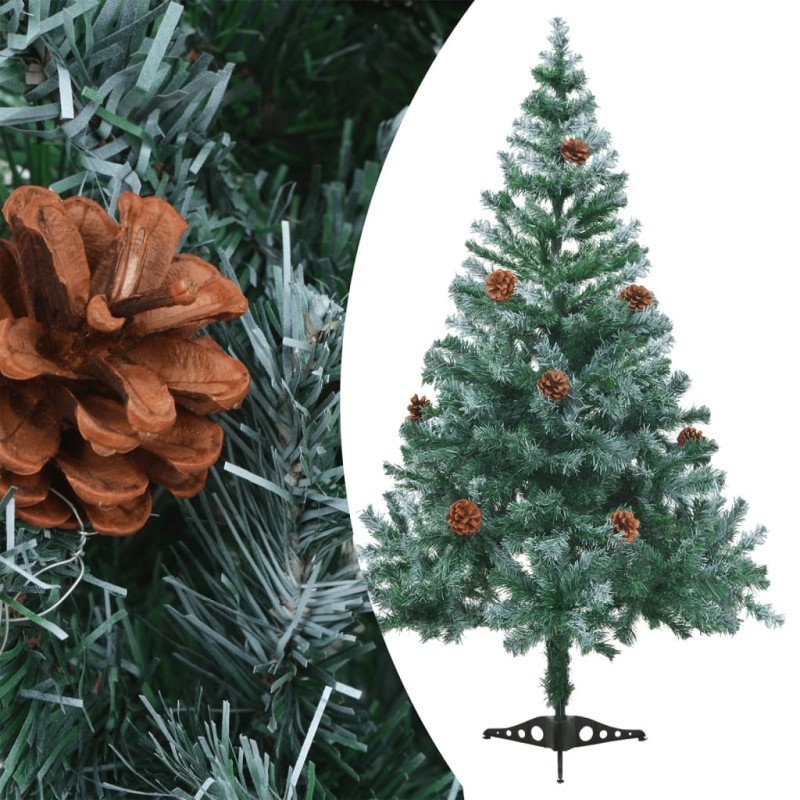 Arbre de Noël artificiel avec pommes de pin 150 cm 537226537226