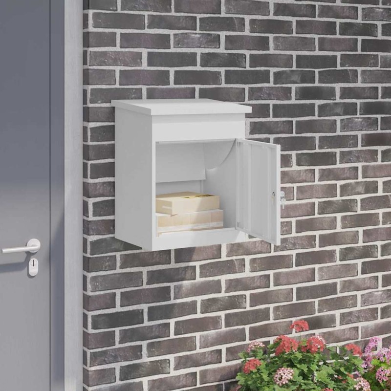 Boîte de dépôt de colis Blanc 47,5 x 38 x 59 cm Acier 537227537227