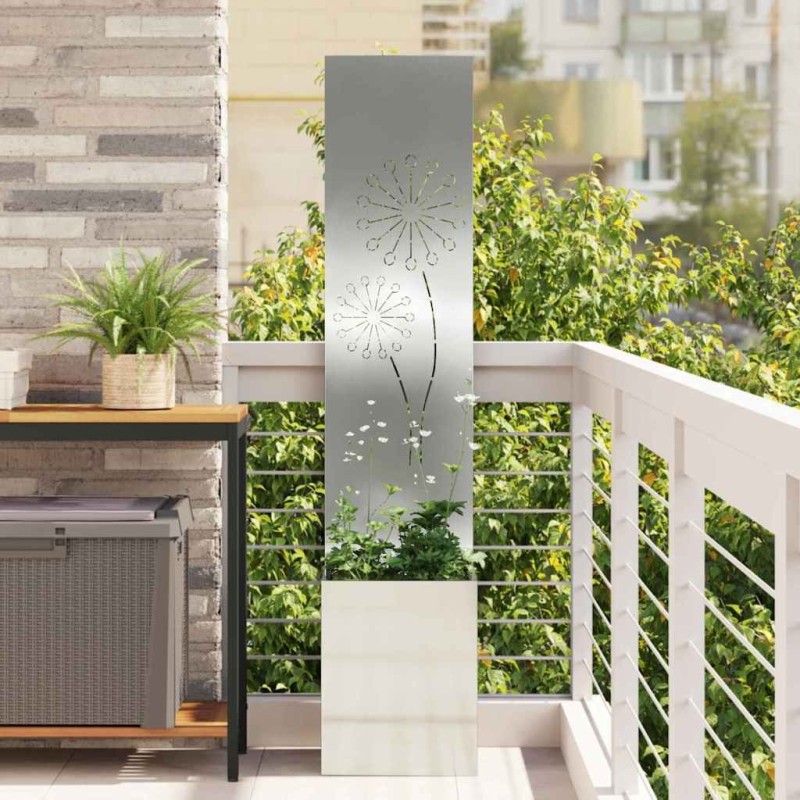 Écran de confidentialité de jardin Fretwork Argenté 32 x 150 cm 537228537228