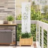 Écran de confidentialité de jardin Fretwork Blanc 32 x 140 cm 537232537232
