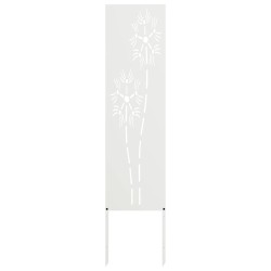 Écran de confidentialité de jardin Fretwork Blanc 32 x 140 cm 537232537232