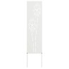 Écran de confidentialité de jardin Fretwork Blanc 32 x 140 cm 537232537232
