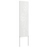 Écran de confidentialité de jardin Fretwork Blanc 32 x 140 cm 537232537232