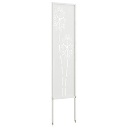 Écran de confidentialité de jardin Fretwork Blanc 32 x 140 cm 537232537232