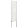 Écran de confidentialité de jardin Fretwork Blanc 32 x 140 cm 537232537232