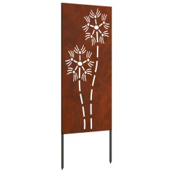 Écran de confidentialité de jardin Fretwork Rouillé 50 x 140 cm 537236537236