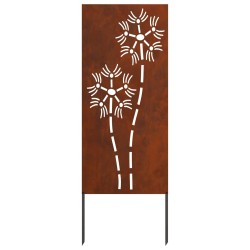 Écran de confidentialité de jardin Fretwork Rouillé 50 x 140 cm 537236537236