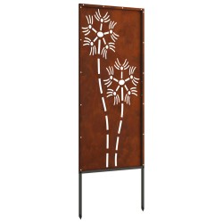 Écran de confidentialité de jardin Fretwork Rouillé 50 x 140 cm 537236537236