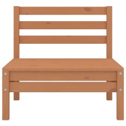 Salon de jardin 4 pcs Bois de pin massif Marron miel 537237537237