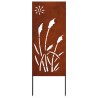 Écran de confidentialité de jardin Fretwork Rouillé 50 x 140 cm 537238537238