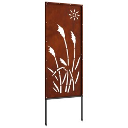 Écran de confidentialité de jardin Fretwork Rouillé 50 x 140 cm 537238537238