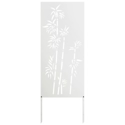 Écran de confidentialité de jardin Floral Blanc 50 x 140 cm 537242537242