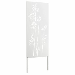 Écran de confidentialité de jardin Floral Blanc 50 x 140 cm 537242537242