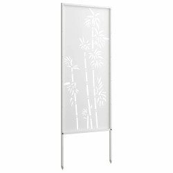 Écran de confidentialité de jardin Floral Blanc 50 x 140 cm 537242537242