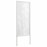 Écran de confidentialité de jardin Floral Blanc 50 x 140 cm 537242537242