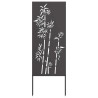 Écran de confidentialité de jardin Floral Noir 50 x 140 cm 537243537243