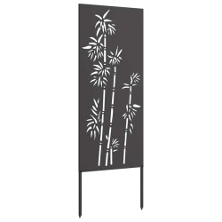 Écran de confidentialité de jardin Floral Noir 50 x 140 cm 537243537243