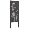 Écran de confidentialité de jardin Floral Noir 50 x 140 cm 537243537243