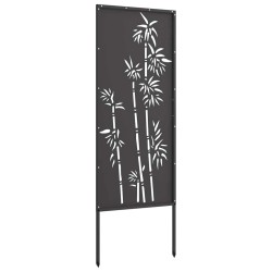 Écran de confidentialité de jardin Floral Noir 50 x 140 cm 537243537243