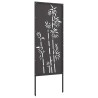 Écran de confidentialité de jardin Floral Noir 50 x 140 cm 537243537243