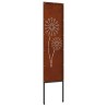 Écran de confidentialité de jardin Fretwork Rouillé 32 x 140 cm 537244537244