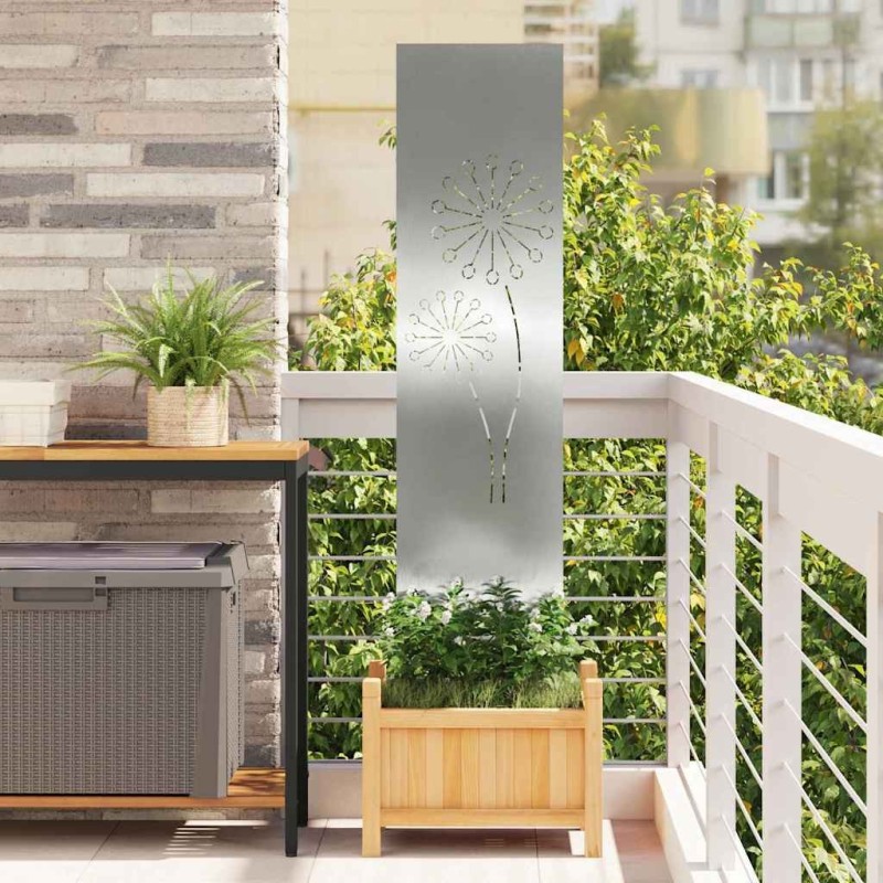 Écran de confidentialité de jardin Fretwork Argenté 32 x 140 cm 537247537247